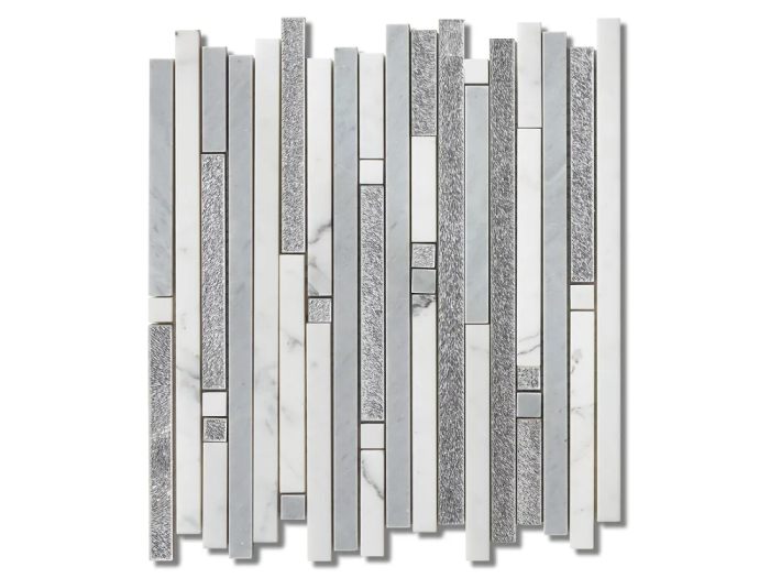 На изображении товар Sicis Смешанная мозаика Fibers Thick Rainy 288x331 mm от официального представителя в Москве