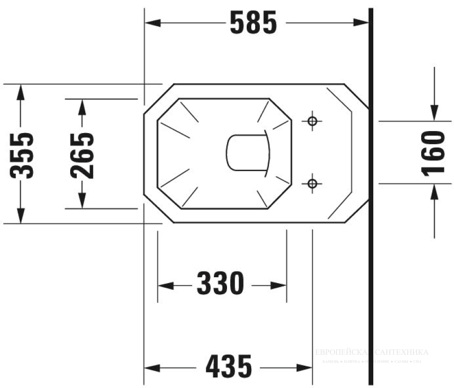 Унитаз Duravit Series 1930 подвесной, 580x355 мм, цвет белый глянцевый с покрытием WonderGliss - изображение 9