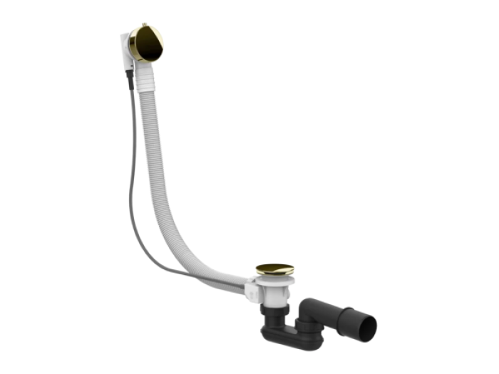 На изображении товар Слив-перелив для ванны Gessi Technical accessories, L700 мм, цвет Brass PVD от официального представителя в Москве