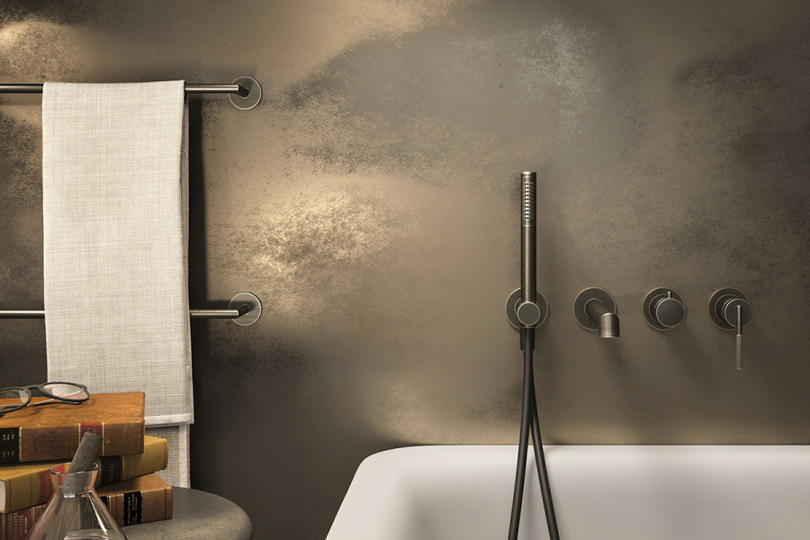 Смеситель Gessi Ingranaggio, встраиваемый, однорычажный, на 1 выход, внешняя часть, цвет Black Metal Brushed PVD - изображение 2