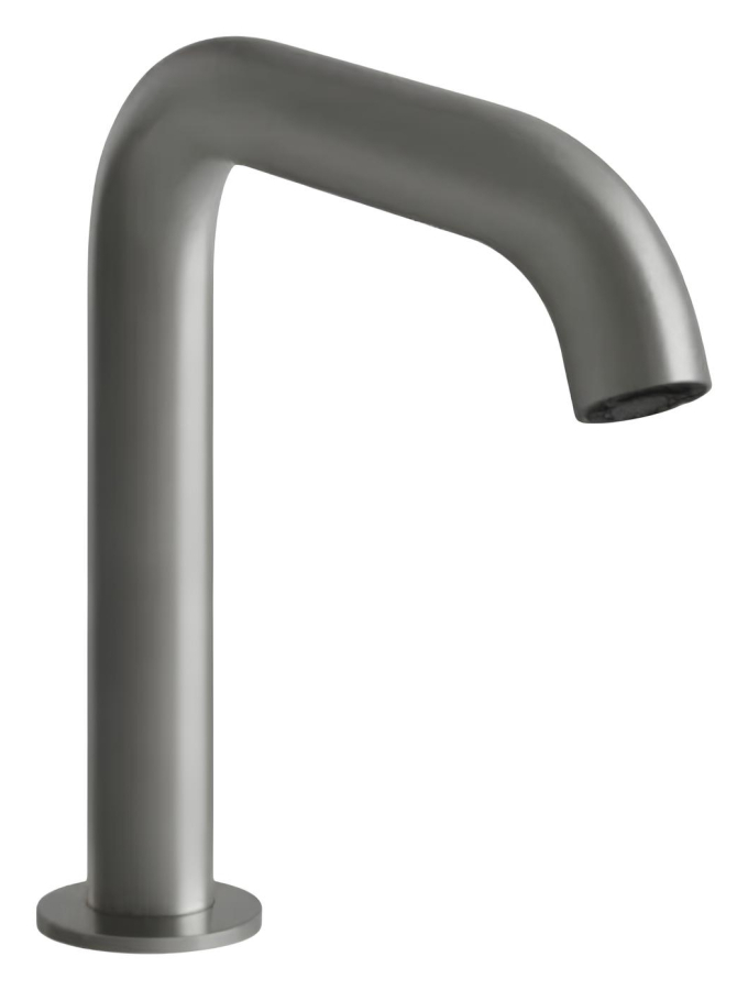 Смеситель Gessi 316 Flessa, электронный, с кран-фильтром для регулировки температуры и напора, Н-212 мм, цвет Steel Brushed