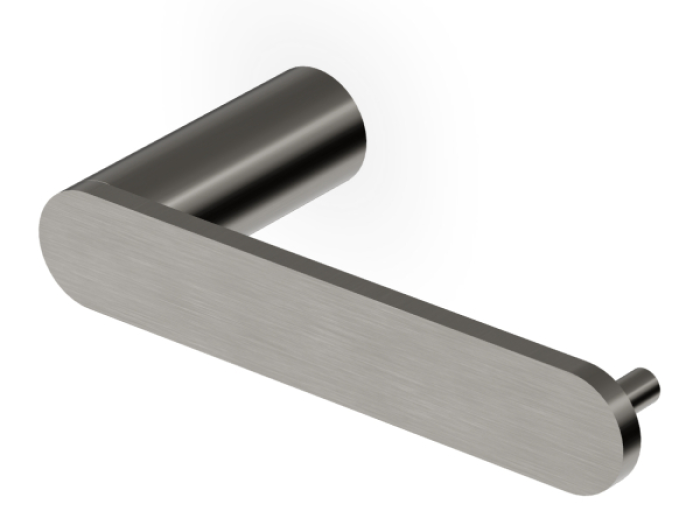 На изображении товар Бумагодержатель Zucchetti Isy22, настенный, L. 158 мм, цвет Brushed Metal Black от официального представителя в Москве