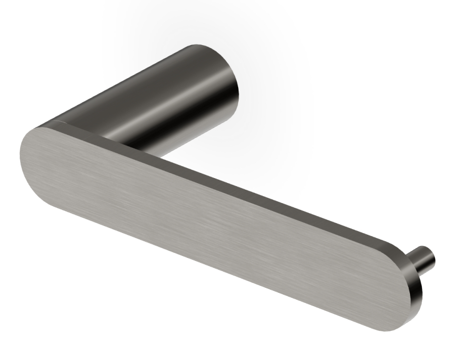 Бумагодержатель Zucchetti Isy22, настенный, L. 158 мм, цвет Brushed Metal Black