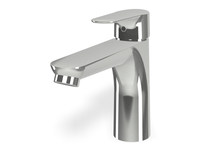 На изображении товар Смеситель для раковины Carlo Frattini Serie 22, c донным клапаном 1"1/4 с переливом, 2 гибкими шлангами, излив L-173 мм, цвет хром от официального представителя в Москве