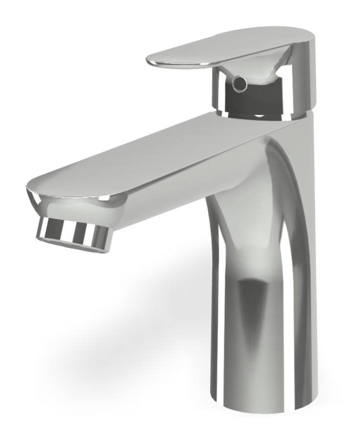 Смеситель для раковины Carlo Frattini Serie 22, c донным клапаном 1"1/4 с переливом, 2 гибкими шлангами, излив L-173 мм, цвет хром