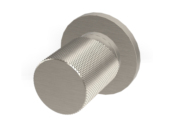 На изображении товар Смеситель для душа Carlo Frattini Spillo Tech, ручка G Collection, Ø70 мм, внешняя часть, цвет никель брашированный от официального представителя в Москве