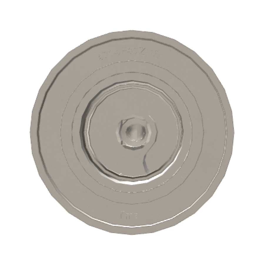 Смеситель для душа Carlo Frattini Spillo Tech, ручка G Collection, Ø70 мм, внешняя часть, цвет никель брашированный - изображение 3