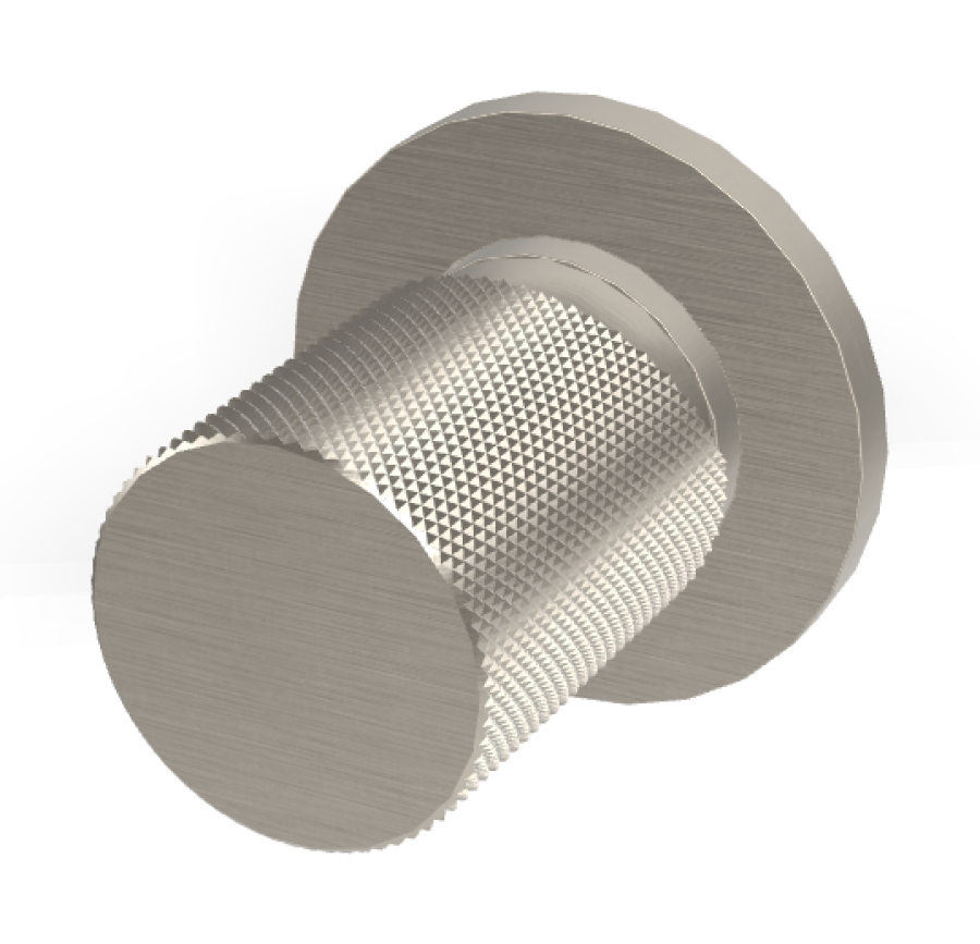 Смеситель для душа Carlo Frattini Spillo Tech, ручка G Collection, Ø70 мм, внешняя часть, цвет никель брашированный