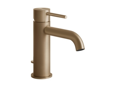 Смеситель для раковины Gessi Flessa, с донным клапаном, цвет Warm Bronze Brushed PVD