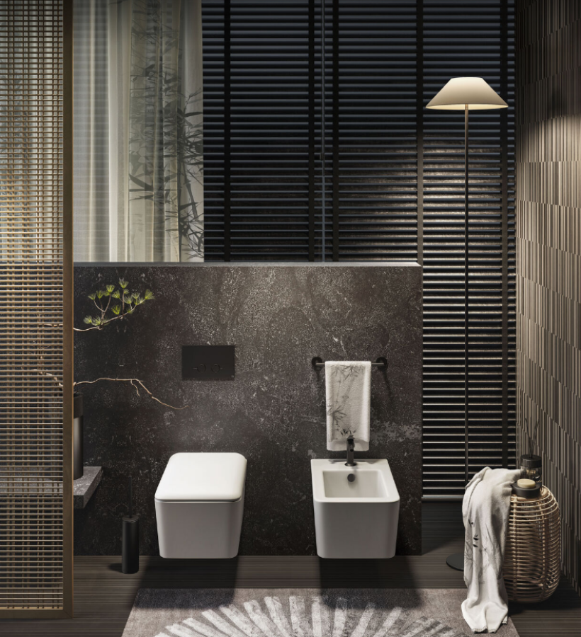 Смеситель для биде Gessi Ventaglio, однорычажный, с донным клапаном, цвет Black Metal Brushed PVD - изображение 2