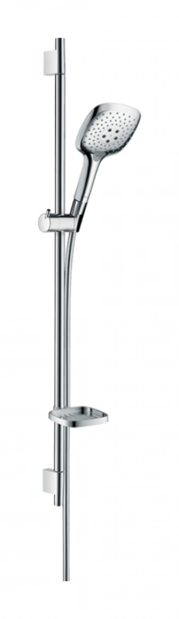 Душевой гарнитур Hansgrohe Raindance Select Е 150 3jet/Unica S Puro, штанга Н.900 мм, ручной душ, мыльница Casetta E, цвет хром