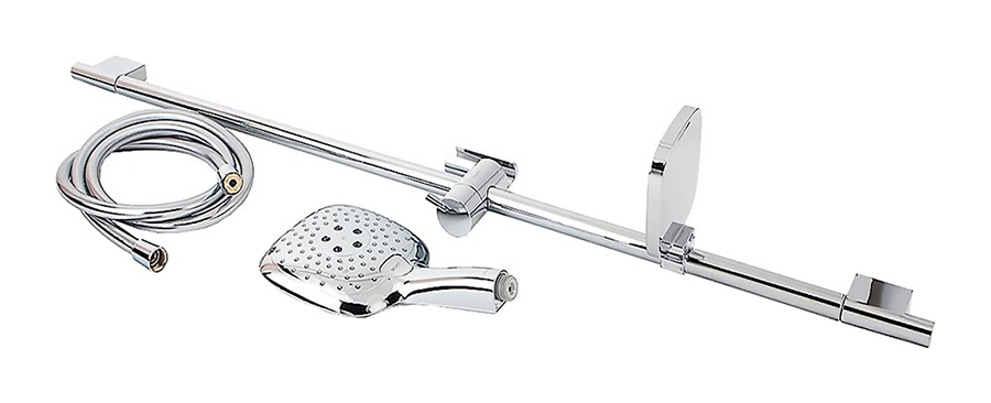 Душевой гарнитур Hansgrohe Raindance Select Е 150 3jet/Unica S Puro, штанга Н.900 мм, ручной душ, мыльница Casetta E, цвет хром - изображение 1