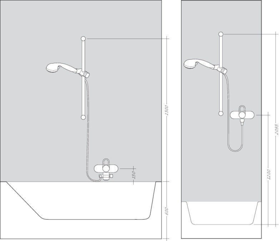 Душевой гарнитур Hansgrohe Raindance Select Е 150 3jet/Unica S Puro, штанга Н.900 мм, ручной душ, мыльница Casetta E, цвет хром - изображение 6
