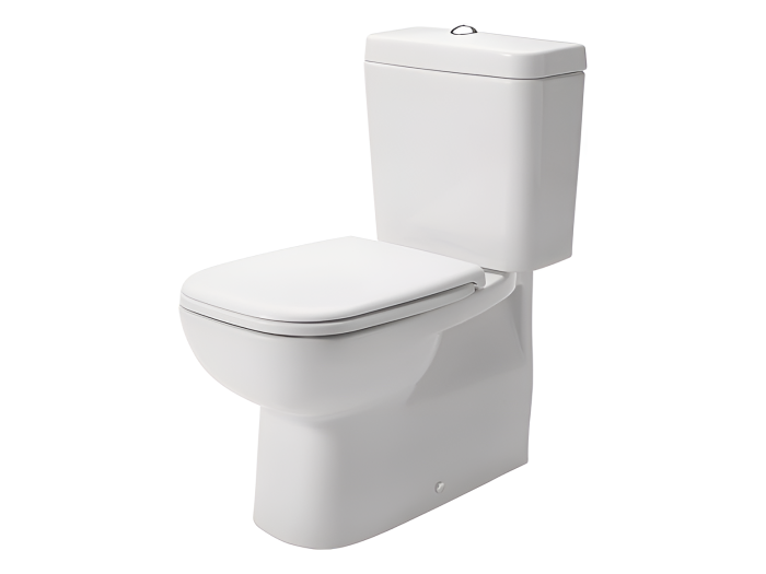 На изображении товар Унитаз напольный Duravit D-Code Kombi, 650 х 355 мм, под комплект Vario, цвет белый от официального представителя в Москве