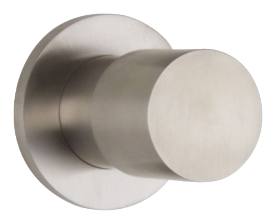 Запорный вентиль Carlo Frattini Spillo Steel, с подключением на 1/2", внешняя часть, цвет нержавеющая сталь