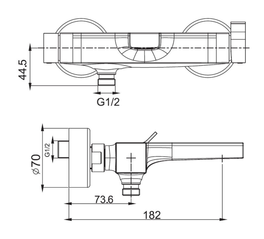 Смеситель для ванны Carlo Frattini Zeta, без душевого комплекта, внешний монтаж, цвет хром - изображение 4