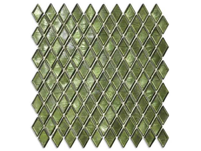 На изображении товар Sicis Стеклянная мозаика Diamond ITEM 02 Gerais chips size 23х40 mm sheet size 259x266 mm от официального представителя в Москве