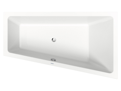 На изображении товар Ванна Duravit Duravit No.1, встраиваемая, 1700x1000 мм, трапеция, правый наклон, цвет белый от официального представителя в Москве