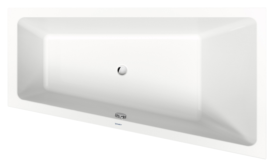 Ванна Duravit Duravit No.1, встраиваемая, 1700x1000 мм, трапеция, правый наклон, цвет белый