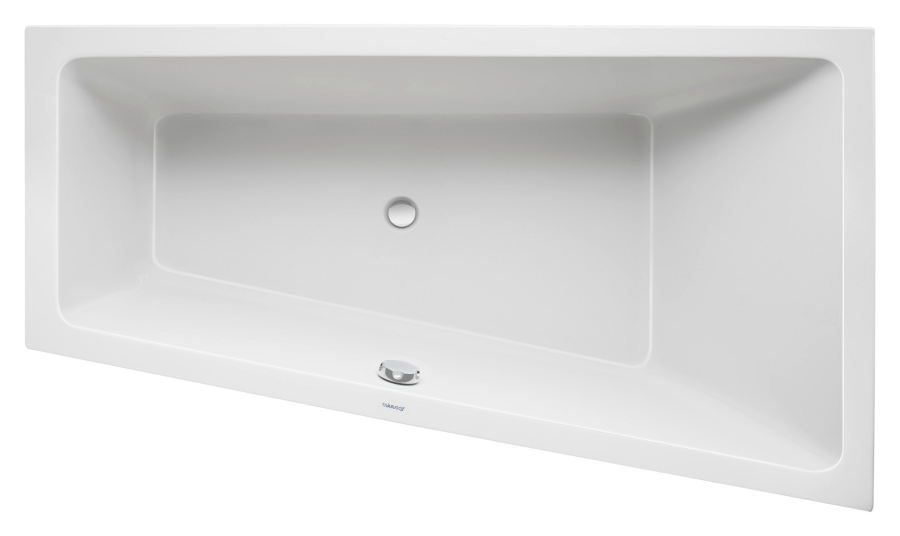 Ванна Duravit Duravit No.1, встраиваемая, 1700x1000 мм, трапеция, правый наклон, цвет белый - изображение 1