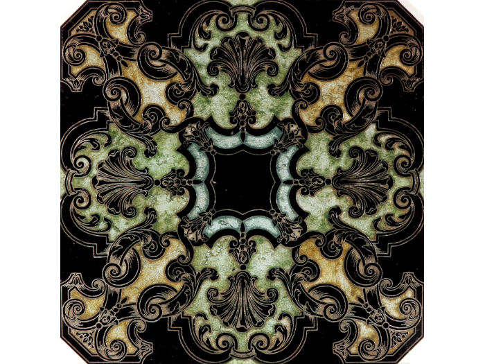 На изображении товар Akros Venezia Камень Dogma Classic Hopus N Nero Marquinia Multicolor 40x40x1 от официального представителя в Москве