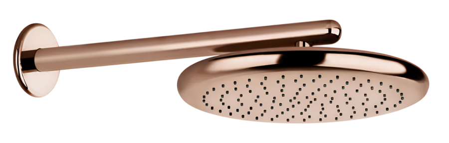 Верхний душ Gessi Goccia, настенный, с защитой от известкового налёта, цвет Copper GHRC