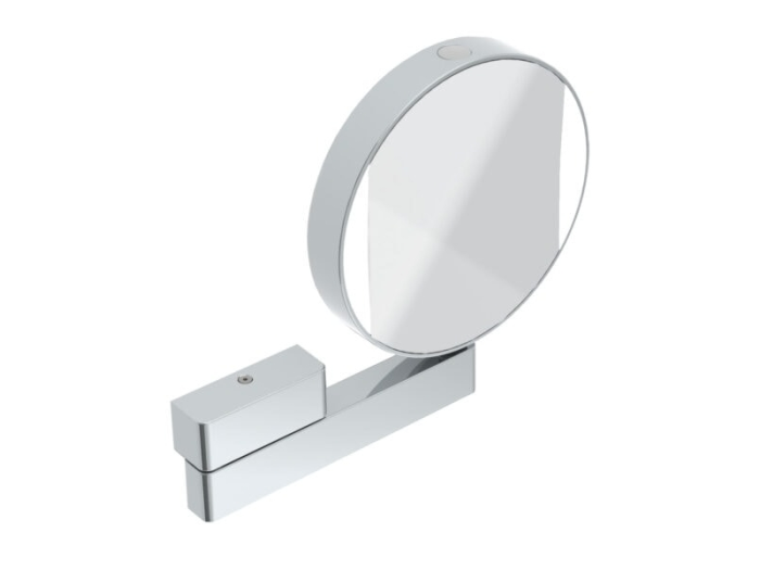 На изображении товар Зеркало косметическое, Emco Prime, Ø202 х 244.2 мм, LED-подсветка, 3x/7x кратное увеличение, хром от официального представителя в Москве