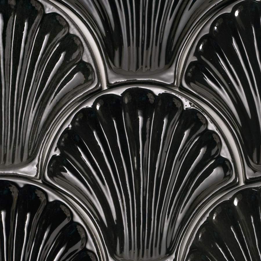 Sartoria Керамическая плитка Artigiana Le Conchiglie 10 Nero Glossy 15x15.5
