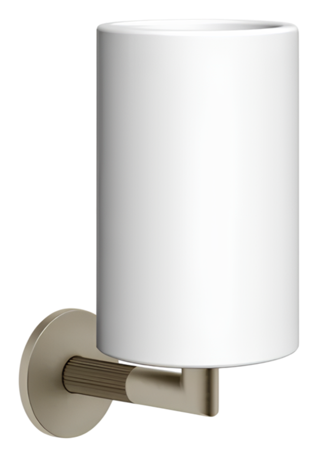 Стакан Gessi Ingranaggio, настенный, цвет White/Finox Brushed Nickel