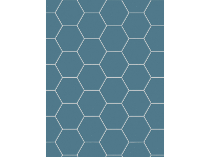 На изображении товар Terratinta Ceramics Керамогранит Hexa Floor Matt Cadet Blue Hexagon 14x16 / 8.5 от официального представителя в Москве