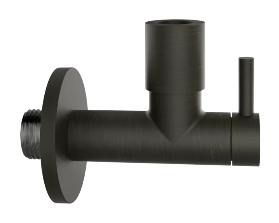 Кран-фильтр под раковину Gessi Technical Accessories, с подводом воды, L-96 мм, запорный, цвет Aged Bronze
