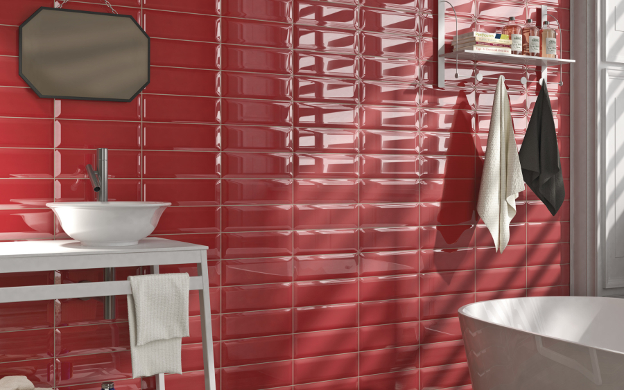 Iris ceramica Керамическая плитка Adamas Ruber glossy 10x30 - изображение 1