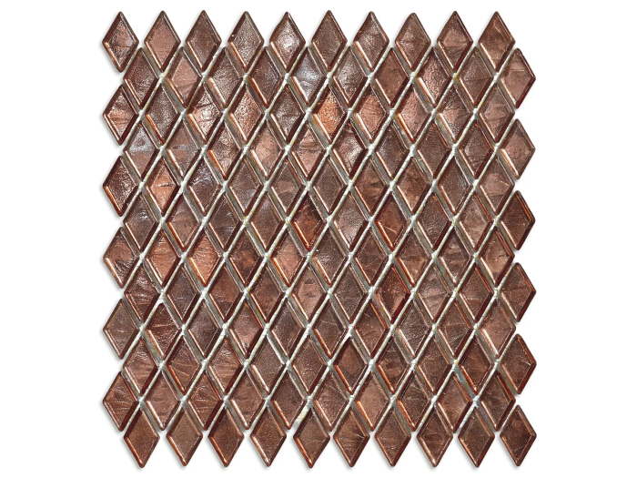 На изображении товар Sicis Стеклянная мозаика Diamond ITEM T45 Gypsum chips size 23х40 mm sheet size 251x253 mm от официального представителя в Москве