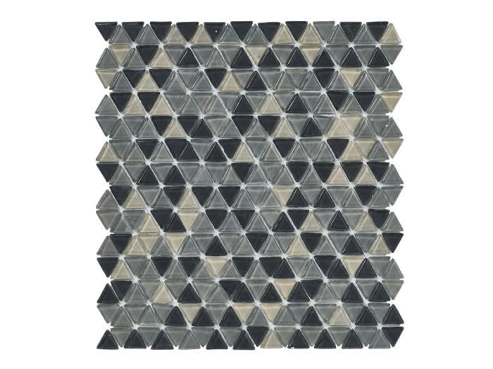 На изображении товар Sicis Смальтовая мозаика Trigono Blends Mosaic Boris chips size 19x21 mm sheet-size 284x300 mm от официального представителя в Москве