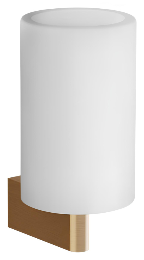 Стакан Gessi Origini, настенный, ⌀75хh160 мм, цвет White/Warm Bronze Br. PVD