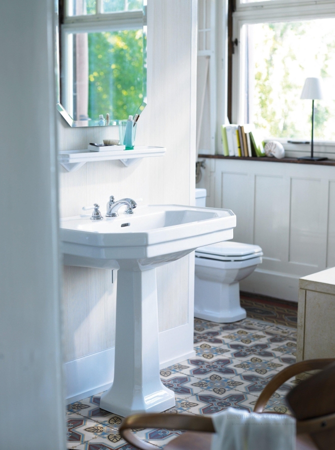 Пьедестал для раковины Duravit Series 1930 напольный, 296x280 мм, цвет белый - изображение 2