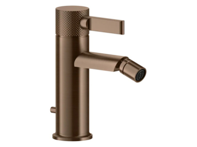 На изображении товар Смеситель для биде Gessi Inciso, донный клапан, цвет Copper Brushed PVD от официального представителя в Москве