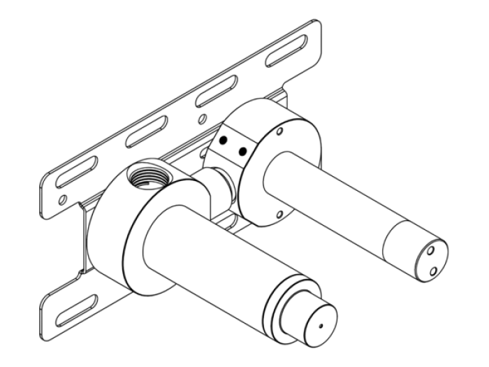На изображении товар Скрытая часть CEA Design Built-in Parts, для настенного смесителя на 2 отверстия от официального представителя в Москве