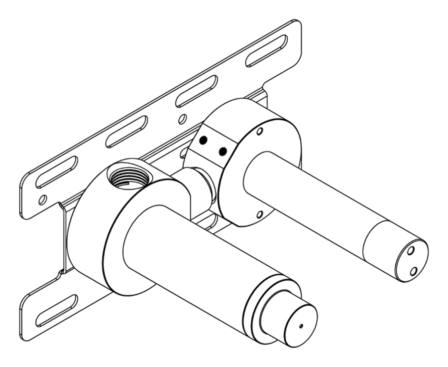 Скрытая часть CEA Design Built-in Parts, для настенного смесителя на 2 отверстия