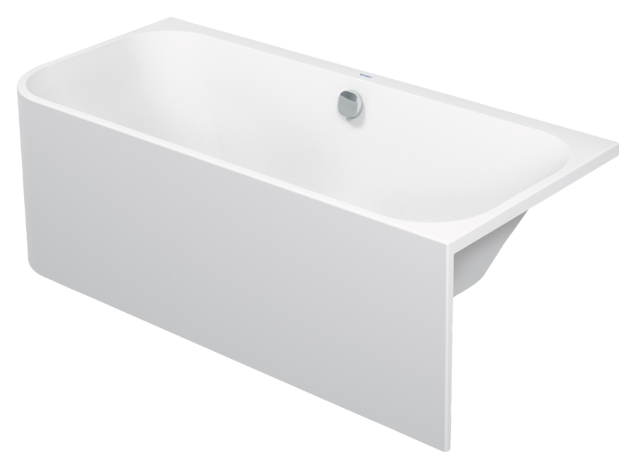 Ванна Duravit Happy D.2, угол справа, 1800х800 мм, c двумя наклонами для спины, с интегрированной акриловой панелью и ножками, цвет белый - изображение 1
