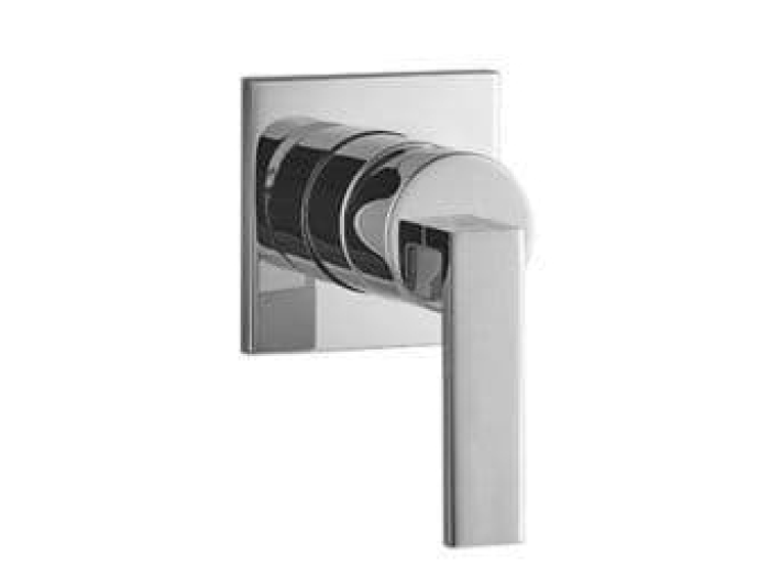 На изображении товар Смеситель однорычажный скрытого монтажа для душа Dornbracht Mem , с накладной розеткой, внешняя часть, цвет хром от официального представителя в Москве