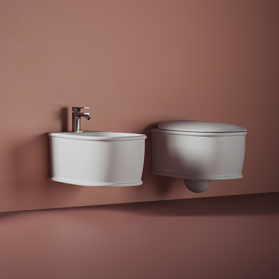 Унитаз Artceram Atelier, подвесной, 370х520 мм, безободковый, цвет чёрный матовый - изображение 2