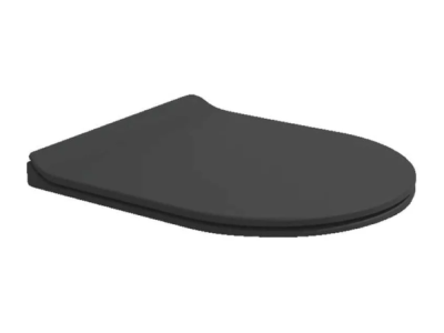Сиденье для унитаза Flaminia APP Slim, 450х370 мм, быстросъёмное, с механизмом плавного закрывания soft-closing, цвет Carbone
