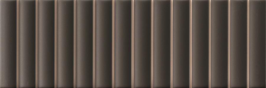Micro. Керамогранит 3D Forms Fluted Coffee 10X30