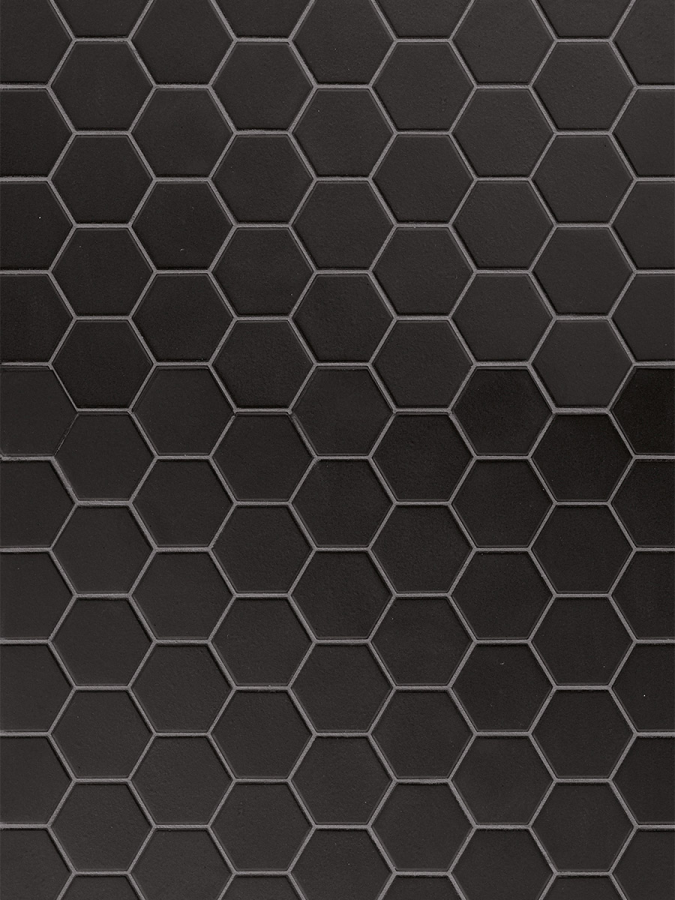 Terratinta Ceramics Мозаика, керамогранит Hexa Matt Black Swan Mosaic 31.6x31.6 (4.3x3.8) / 4.0