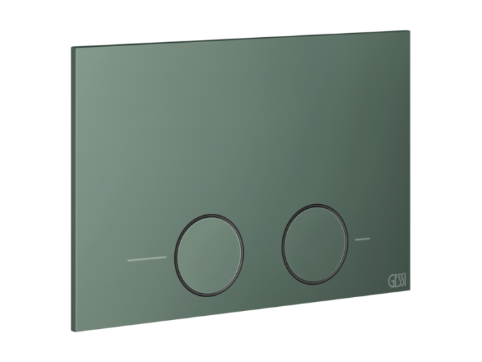 На изображении товар Клавиша смыва Gessi Origini, для инсталляции Tece (TeceProfil, TeceBox), 215х145х5 мм, цвет Matte Agave от официального представителя в Москве