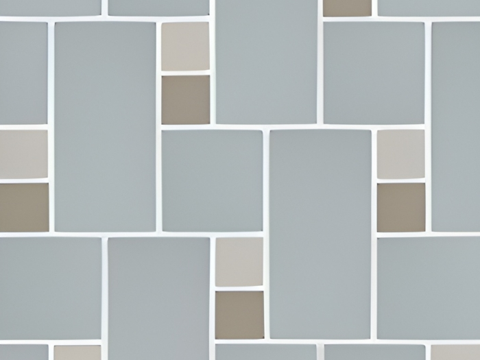 На изображении товар Micro. Керамогранит Microtiles Offset Mix Dust/Mou/Azure 35,1x30,1 от официального представителя в Москве