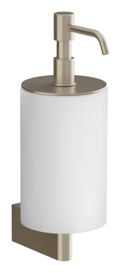 Дозатор для жидкого мыла Gessi, настенный,  цвет White/Finox Brushed Nickel