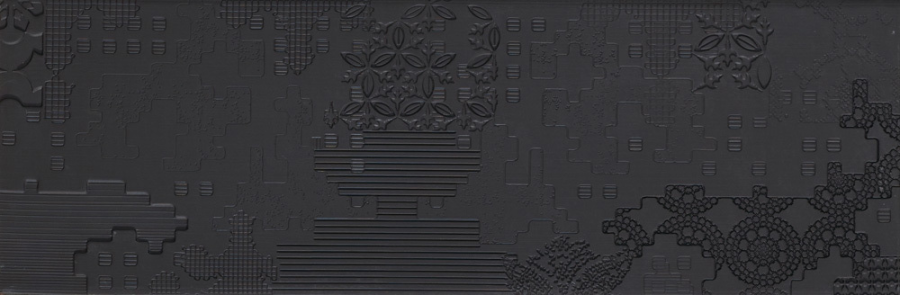 Mutina Керамогранит Bas Relief Patchwork Relief Nero 18x54