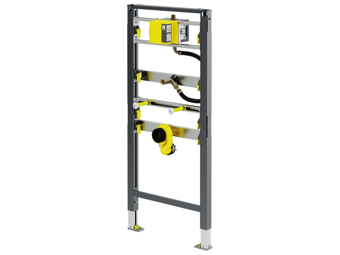 На изображении товар Инсталляция Viega Prevista Dry для писсуаров , 1120 x 500 мм, универсальное подключение воды от официального представителя в Москве